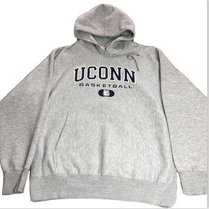 Vintage 90s UConn Basketball Pro Weave Hoodie